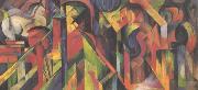 Franz Marc Stables (mk34) oil painting reproduction